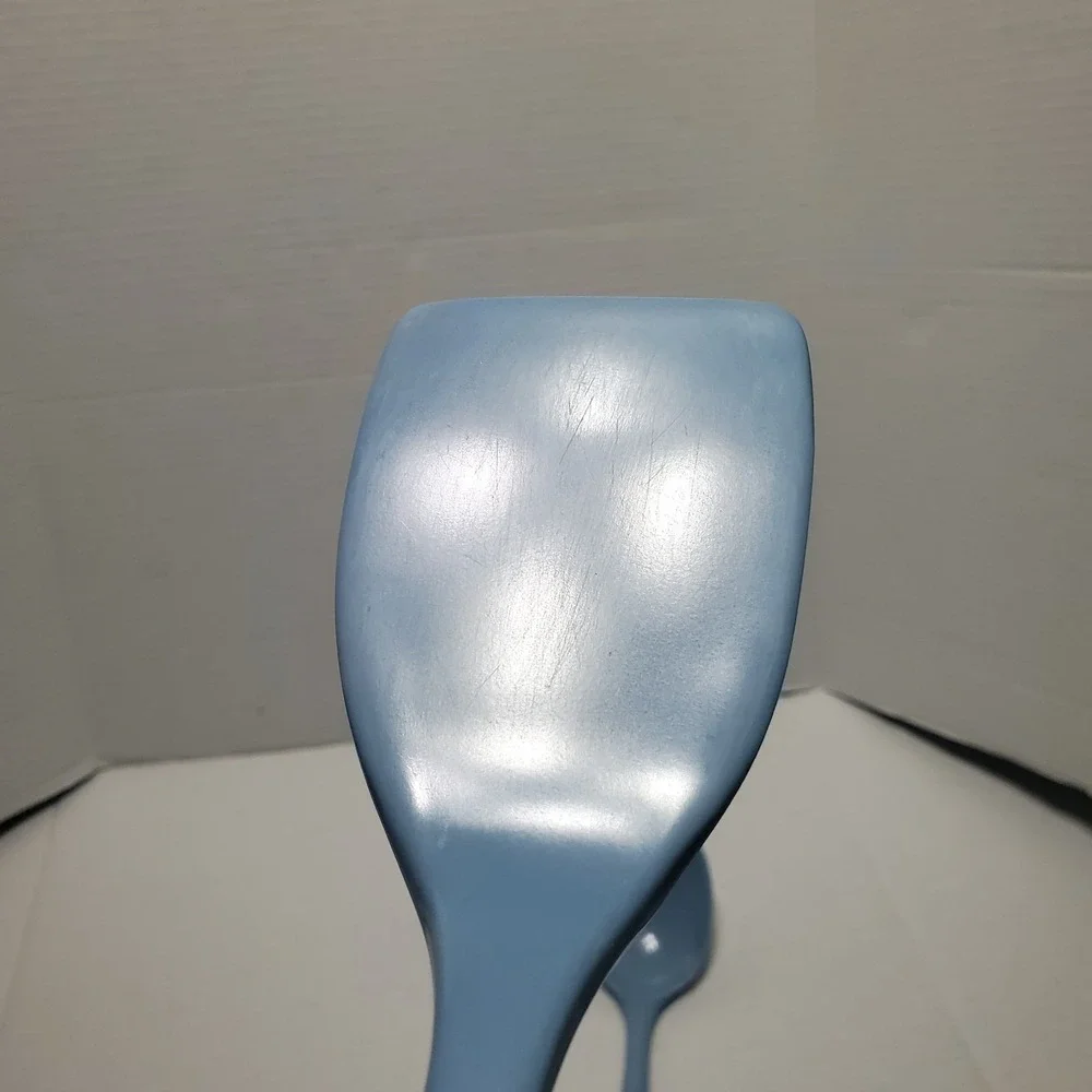Vintage Blue Melamine Ware Kitchen Utensil Set 3 Spatula Fork Spoon Taiwan Made